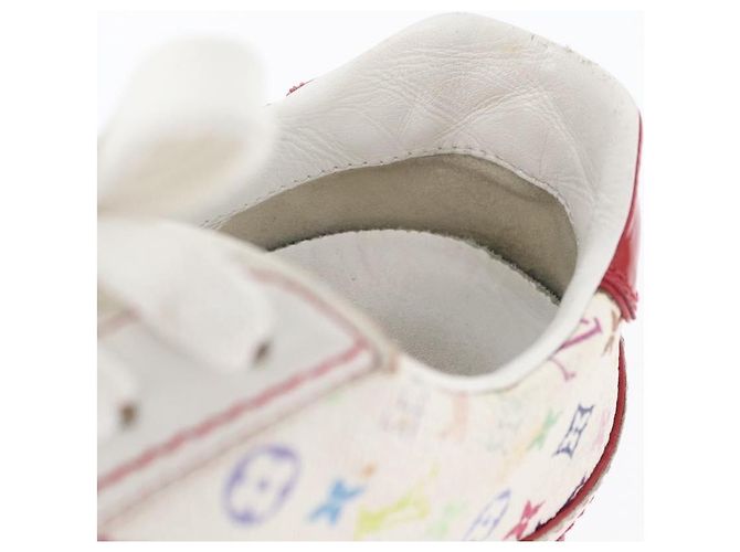 LOUIS VUITTON Monogram Multicolor Sneakers 36 1/2 Weiß LV Auth 173253 - Ansicht 19