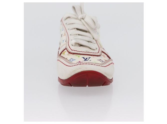 LOUIS VUITTON Monogram Multicolor Sneakers 36 1/2 Weiß LV Auth 173253 - Ansicht 31