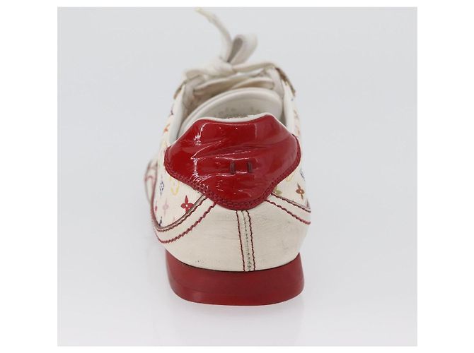 LOUIS VUITTON Monogram Multicolor Sneakers 36 1/2 Weiß LV Auth 173253 - Ansicht 32