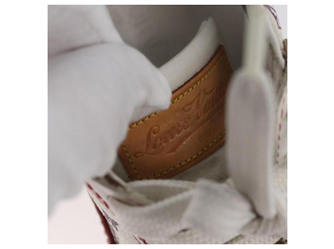 LOUIS VUITTON Monogram Multicolor Sneakers 36 1/2 Weiß LV Auth 173253 - Ansicht 35