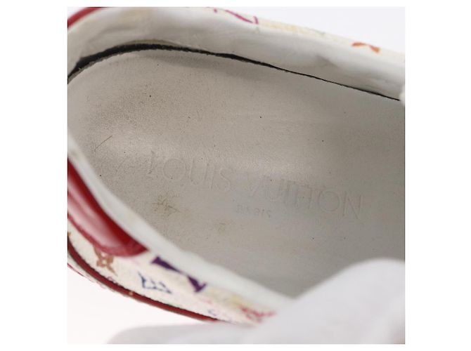 LOUIS VUITTON Monogram Multicolor Sneakers 36 1/2 Weiß LV Auth 173253 - Ansicht 36