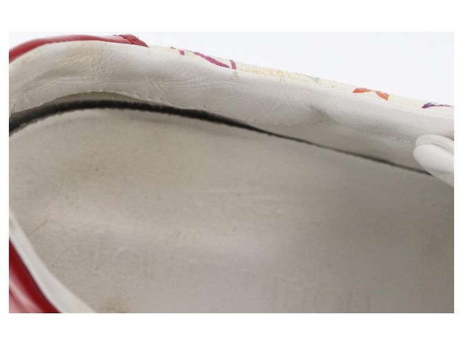 LOUIS VUITTON Monogram Multicolor Sneakers 36 1/2 Weiß LV Auth 173253 - Ansicht 37