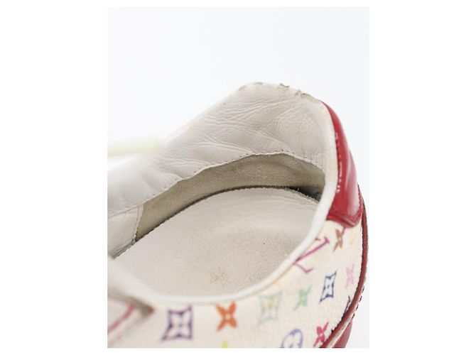 LOUIS VUITTON Monogram Multicolor Sneakers 36 1/2 Weiß LV Auth 173253 - Ansicht 39