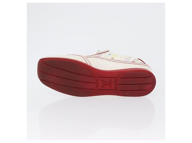 LOUIS VUITTON Monogram Multicolor Sneakers 36 1/2 Weiß LV Auth 173253 - Ansicht 7
