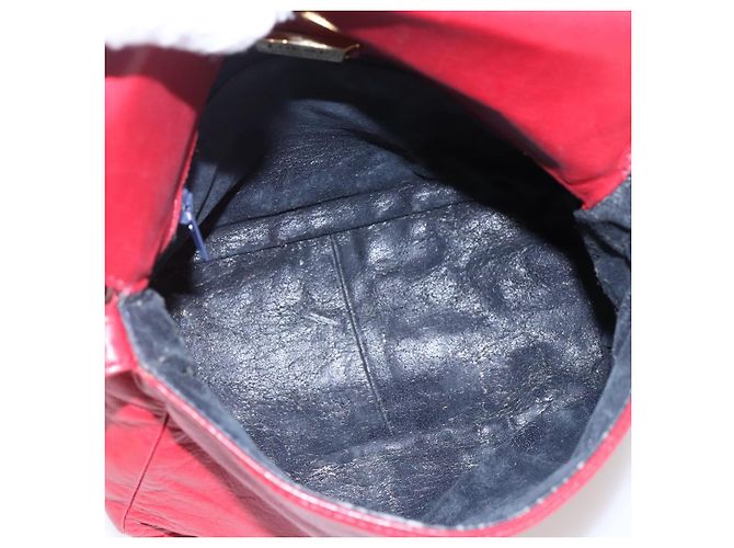 LOEWE Borsa a Spalla Anagram Pelle Rossa Oro Auth ka2445 Rosso D'oro - vista 11