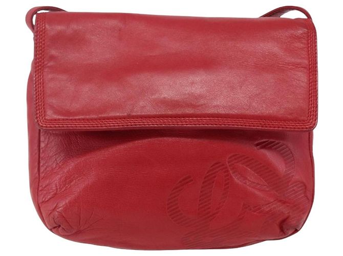 LOEWE Borsa a Spalla Anagram Pelle Rossa Oro Auth ka2445 Rosso D'oro - vista 13