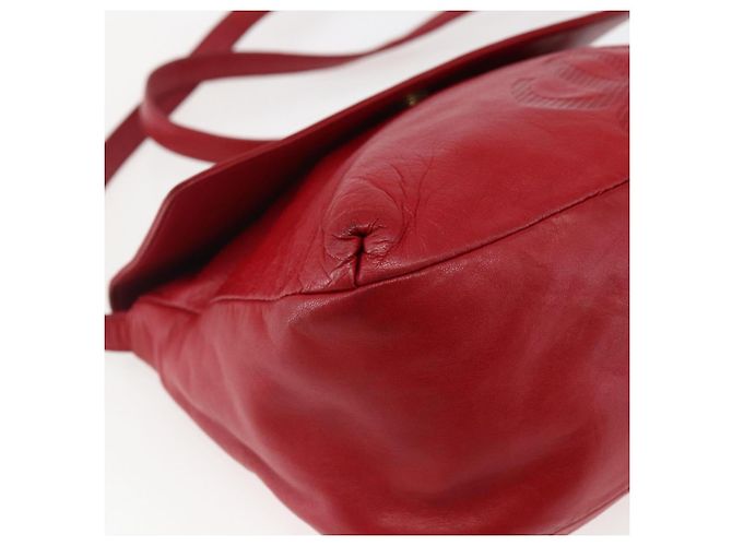 LOEWE Borsa a Spalla Anagram Pelle Rossa Oro Auth ka2445 Rosso D'oro - vista 14