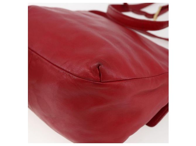 LOEWE Borsa a Spalla Anagram Pelle Rossa Oro Auth ka2445 Rosso D'oro - vista 15