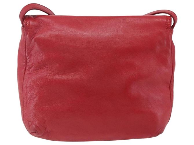 LOEWE Borsa a Spalla Anagram Pelle Rossa Oro Auth ka2445 Rosso D'oro - vista 2
