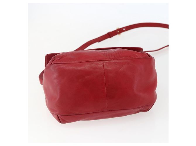 LOEWE Borsa a Spalla Anagram Pelle Rossa Oro Auth ka2445 Rosso D'oro - vista 5