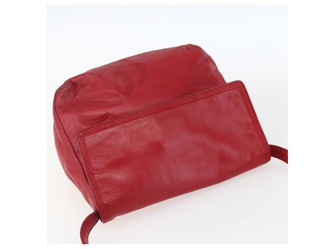 LOEWE Borsa a Spalla Anagram Pelle Rossa Oro Auth ka2445 Rosso D'oro - vista 6