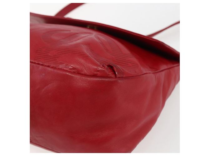 LOEWE Borsa a Spalla Anagram Pelle Rossa Oro Auth ka2445 Rosso D'oro - vista 9