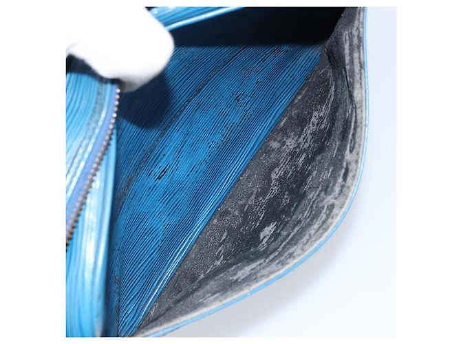 LOUIS VUITTON Borsa a Spalla Epi Trocadero 23 Blu M52305 LV Auth 173247 - vista 11