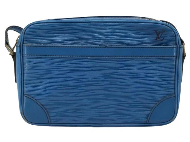 LOUIS VUITTON Borsa a Spalla Epi Trocadero 23 Blu M52305 LV Auth 173247 - vista 13