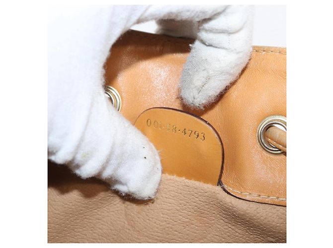 Bolso Sherry Line en PVC Beige Micro GG Supreme Web de GUCCI 001 58 4793 Auth BA10427 Dorado - vista 12