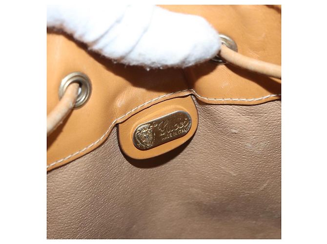 Bolso Sherry Line en PVC Beige Micro GG Supreme Web de GUCCI 001 58 4793 Auth BA10427 Dorado - vista 20