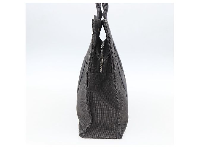 Hermès HERMES Handtasche Her Line MM Canvas Grau Silber Auth th6604 Braun - Ansicht 3
