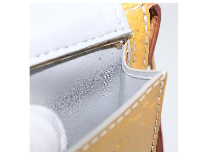 LOUIS VUITTON Bolsa de Accesorios Motto Monogram Vernis Gris M91030 LV Auth 172116 - vista 12
