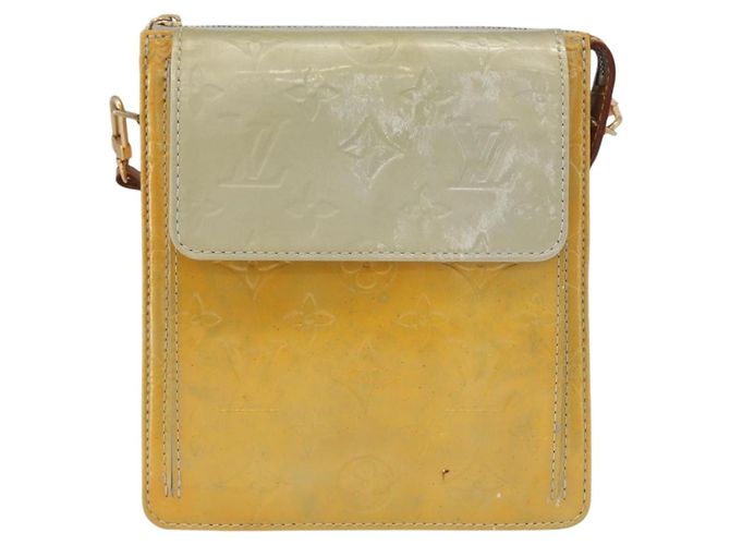 LOUIS VUITTON Bolsa de Accesorios Motto Monogram Vernis Gris M91030 LV Auth 172116 - vista 13