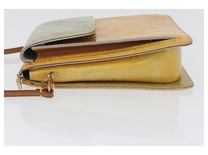 LOUIS VUITTON Bolsa de Accesorios Motto Monogram Vernis Gris M91030 LV Auth 172116 - vista 5