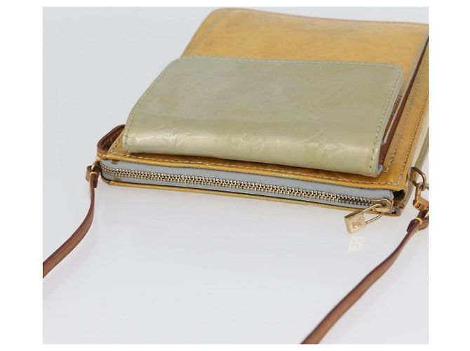 LOUIS VUITTON Bolsa de Accesorios Motto Monogram Vernis Gris M91030 LV Auth 172116 - vista 7