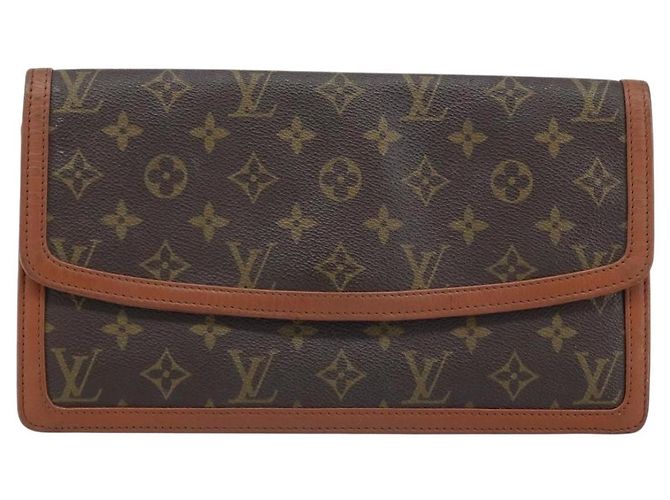 LOUIS VUITTON Pochette Damier Monogram GM Borsa Clutch M51810 Auth LV ka2610 Monogramma - vista 13