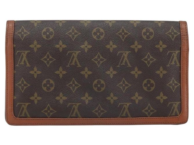 LOUIS VUITTON Pochette Damier Monogram GM Borsa Clutch M51810 Auth LV ka2610 Monogramma - vista 2