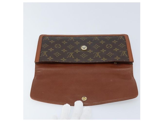 LOUIS VUITTON Pochette Damier Monogram GM Borsa Clutch M51810 Auth LV ka2610 Monogramma - vista 8