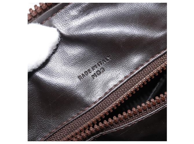 Céline Borsa a mano Celine C Sulky in tela marrone e oro Auth 172249 D'oro - vista 12