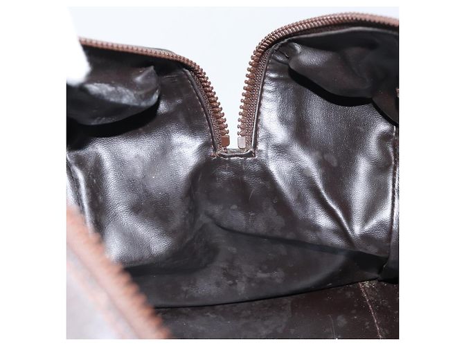 Céline Borsa a mano Celine C Sulky in tela marrone e oro Auth 172249 D'oro - vista 20
