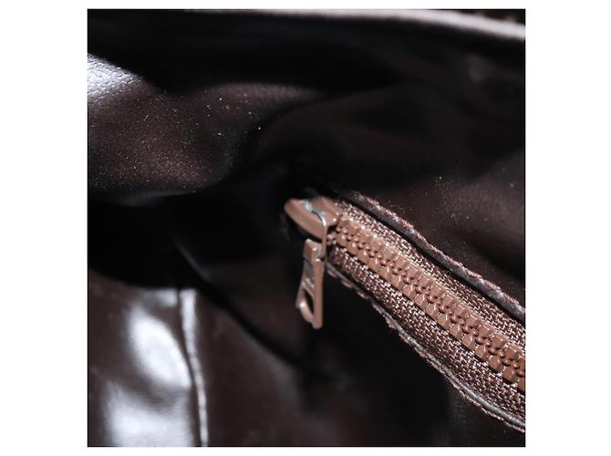 Céline Borsa a mano Celine C Sulky in tela marrone e oro Auth 172249 D'oro - vista 21