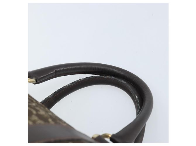 Céline Borsa a mano Celine C Sulky in tela marrone e oro Auth 172249 D'oro - vista 8