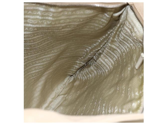 PRADA Handtasche aus Canvas Beige Silber Authentisch kk627 - Ansicht 21