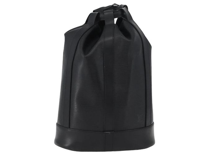 LOUIS VUITTON Borsa a Spalla Epi Randonnee PM Nera M52352 LV Auth 171080A Nero - vista 13