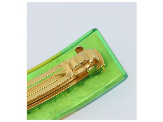 CHANEL Clip per Capelli Valletta Plastica Multicolore CC Auth 165841V - vista 4