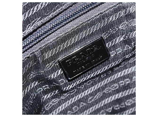 PRADA Borsa a Mano Velluto Nero Argento Auth bs33444 - vista 19