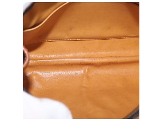 Céline Clutch in tela Macadam CELINE in pelle PVC marrone oro Auth 173483 D'oro - vista 10