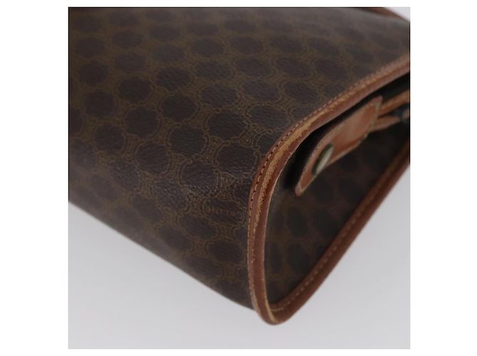 Céline Clutch in tela Macadam CELINE in pelle PVC marrone oro Auth 173483 D'oro - vista 16