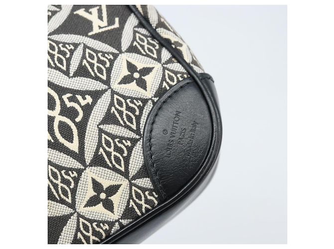 LOUIS VUITTON Borsa Mini Deauville Jaguar Monogram Nera M57205 LV Auth 133237M Nero - vista 17