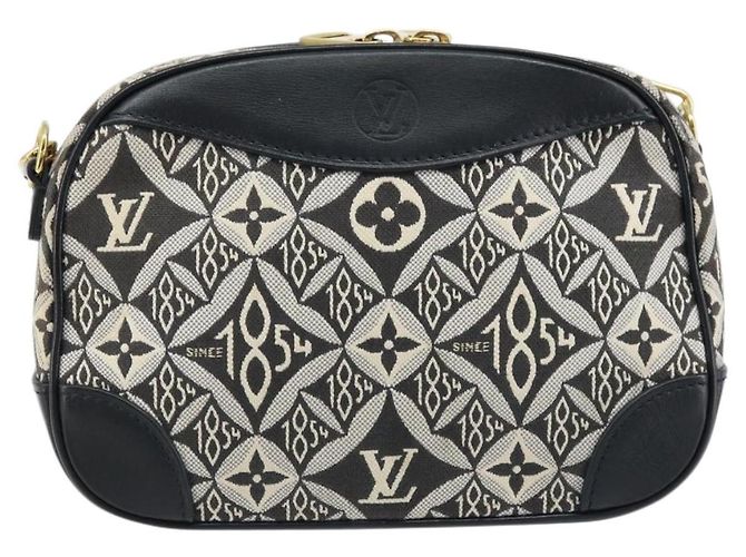 LOUIS VUITTON Borsa Mini Deauville Jaguar Monogram Nera M57205 LV Auth 133237M Nero - vista 2