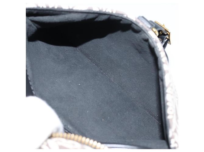 LOUIS VUITTON Borsa Mini Deauville Jaguar Monogram Nera M57205 LV Auth 133237M Nero - vista 25