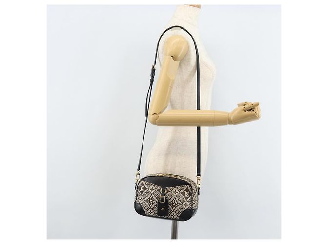 LOUIS VUITTON Borsa Mini Deauville Jaguar Monogram Nera M57205 LV Auth 133237M Nero - vista 26