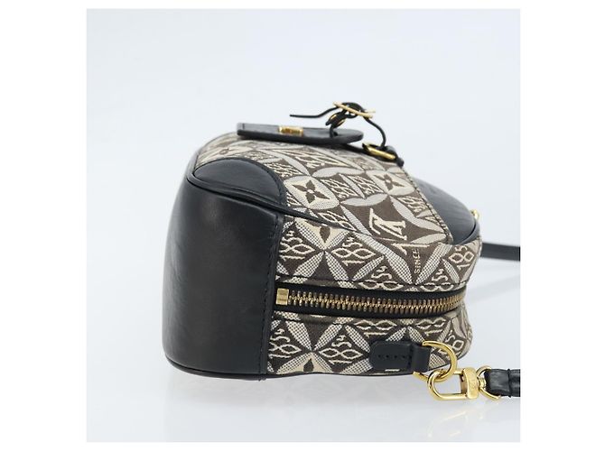 LOUIS VUITTON Borsa Mini Deauville Jaguar Monogram Nera M57205 LV Auth 133237M Nero - vista 3