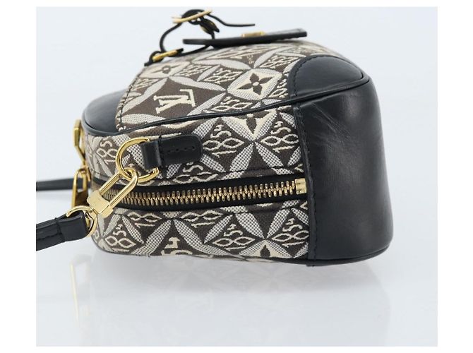 LOUIS VUITTON Borsa Mini Deauville Jaguar Monogram Nera M57205 LV Auth 133237M Nero - vista 4