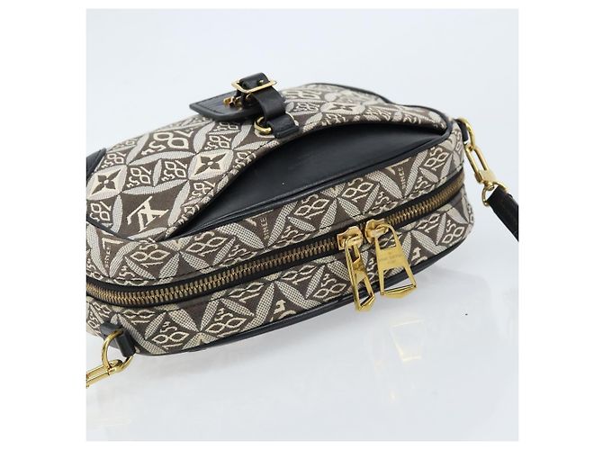 LOUIS VUITTON Borsa Mini Deauville Jaguar Monogram Nera M57205 LV Auth 133237M Nero - vista 6