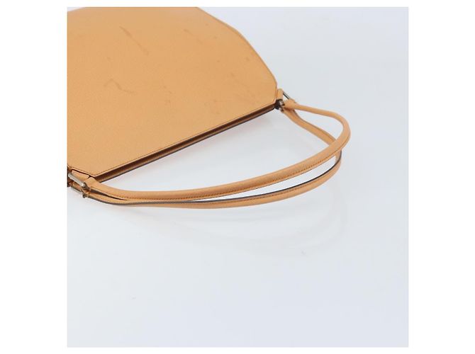 PRADA Borsa a mano in pelle marrone argento Auth 172276 - vista 7