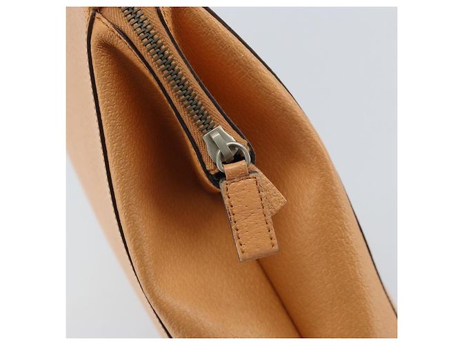 PRADA Borsa a mano in pelle marrone argento Auth 172276 - vista 9