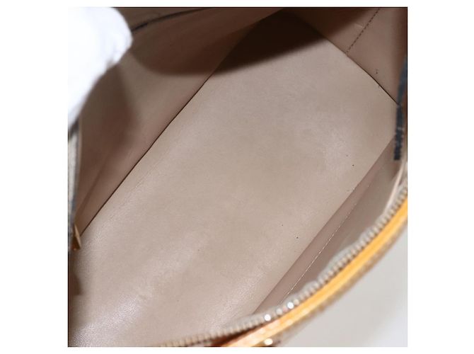 LOUIS VUITTON Handtasche Houston Monogram Vernis Beige M91004 LV Auth ka2468 - Ansicht 11