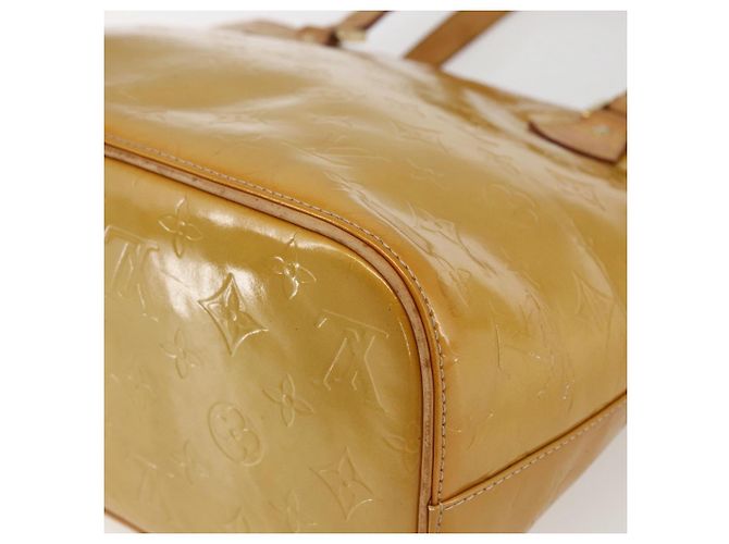 LOUIS VUITTON Handtasche Houston Monogram Vernis Beige M91004 LV Auth ka2468 - Ansicht 15