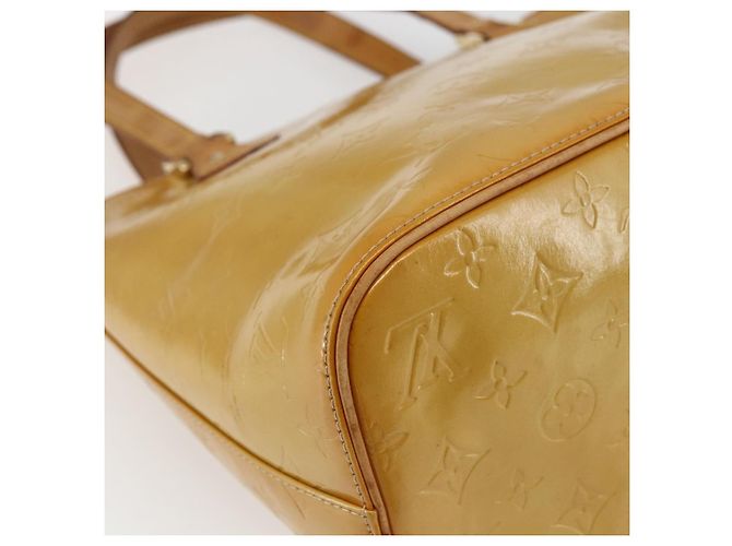 LOUIS VUITTON Handtasche Houston Monogram Vernis Beige M91004 LV Auth ka2468 - Ansicht 16